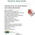 And Thank you to all our Silent Auction Donors  And Thank you to all our Silent Auction Donors
